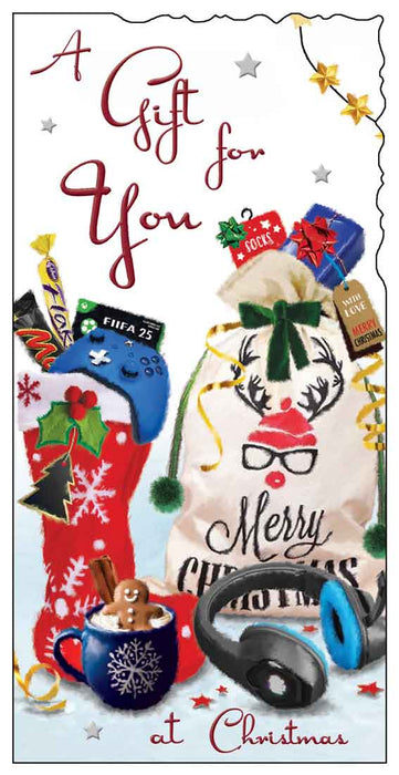 Jonny Javelin 'A Gift At Christmas Stocking Sack' Christmas Money Gift Wallet