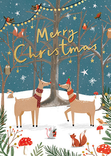 Paperlink 'Deer Christmas Greetings' Christmas Card