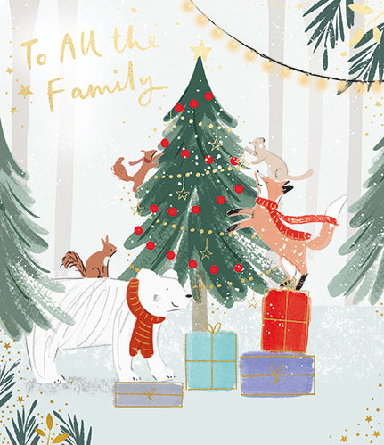 Paperlink 'To All The Family' Christmas Card
