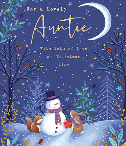 Paperlink 'To A Lovely Auntie' Christmas Card