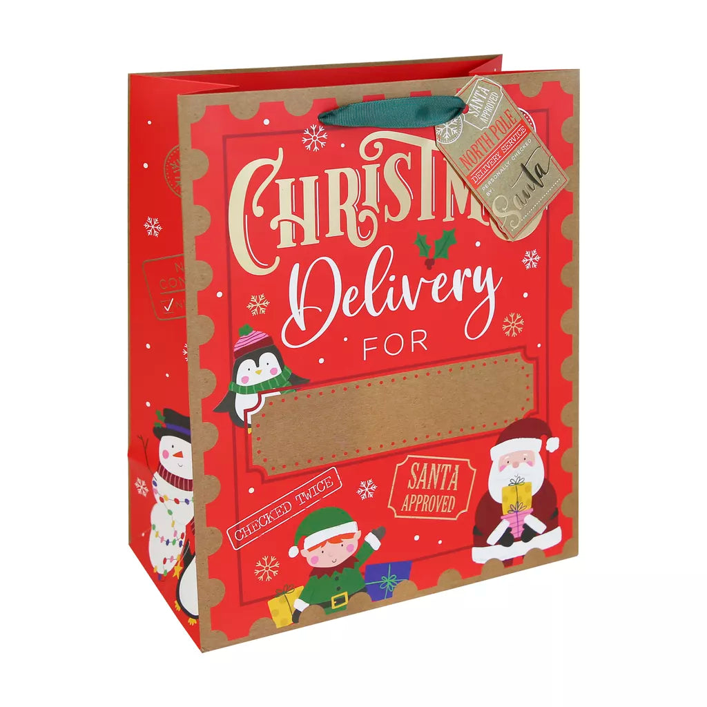 Eurowrap White Kraft Wedding Day Gift Bag: Elevate Your Gift-Giving - View #3