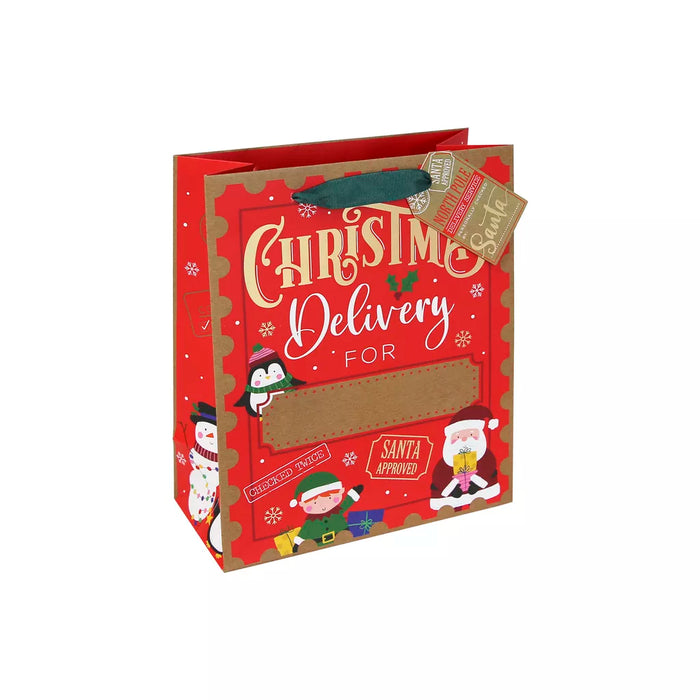 Eurowrap Christmas Delivery Personalised Gift Bag