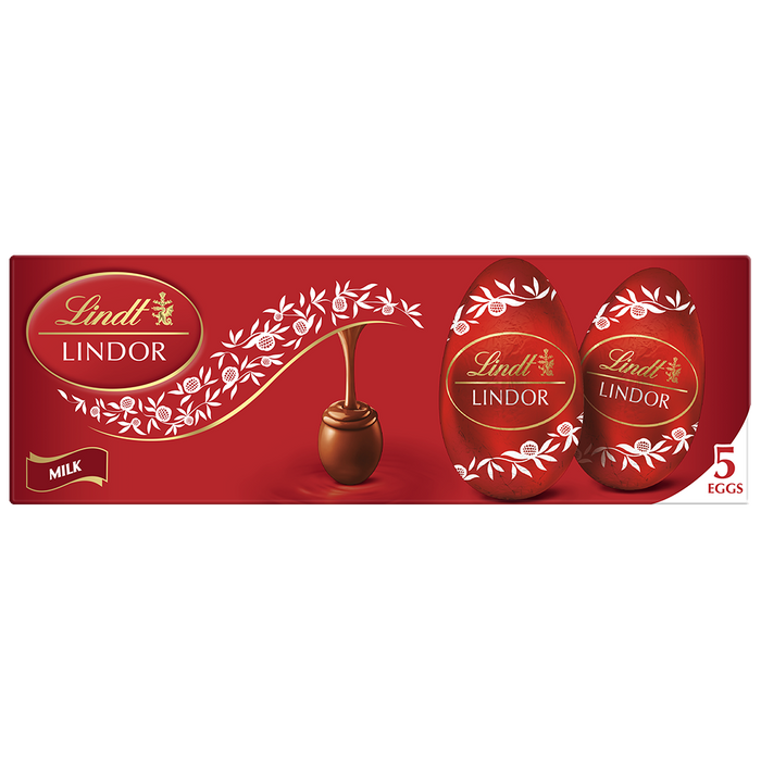 Lindt Lindor Egg Milk Chocolate 5 Pack 90g