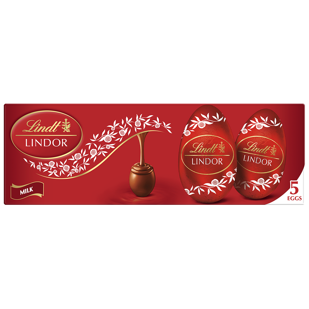 Lindt Lindor Egg Milk Chocolate 5 Pack 90g — Maple Gifts
