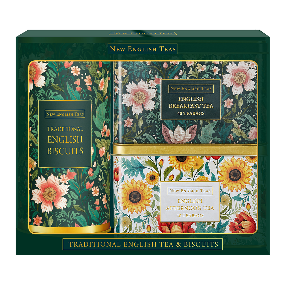 New English Teas Traditional English Tea & Biscuits Gift Set — Maple Gifts