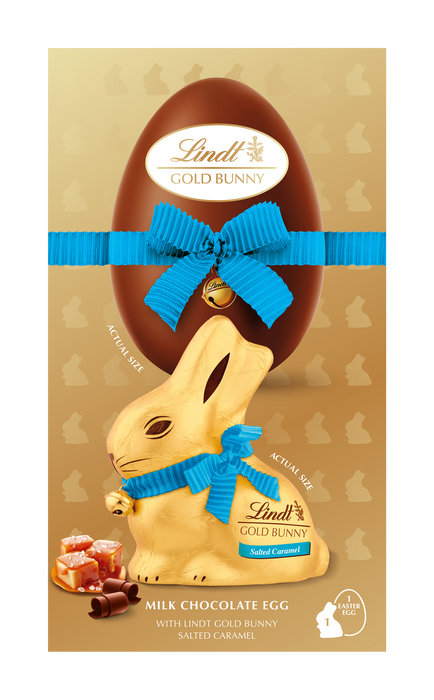 Lindt Gold Bunny Salted Caramel Shell Egg 195g