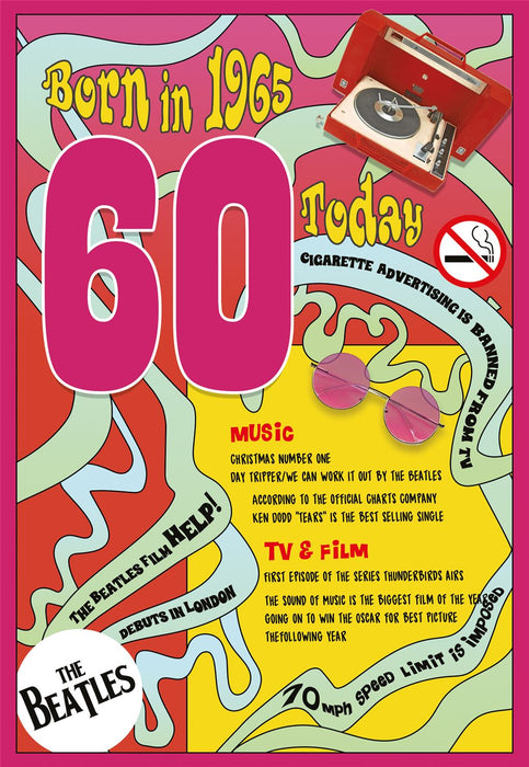 Cherry Orchard 'Born In 1965' Birthday Card