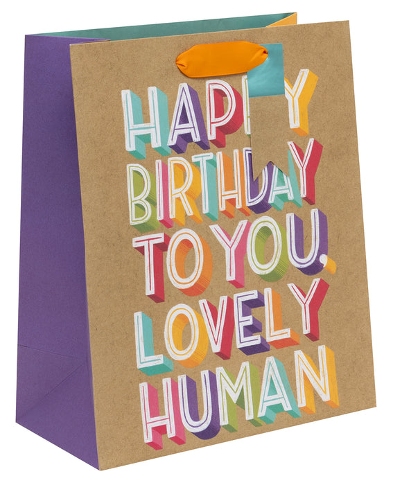 Ballyhoo Large Gift Bag Lovely Human