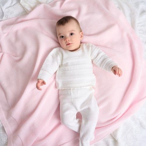 Dandelion White Knitted 2 Piece Legging Set