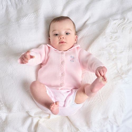 Dandelion Baby New Bunny Pink Cardigan