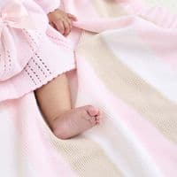 Dandelion Teddy Knitted Pastel Pink Onesie