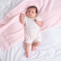 Dandelion Baby Pink White Pointelle Romper
