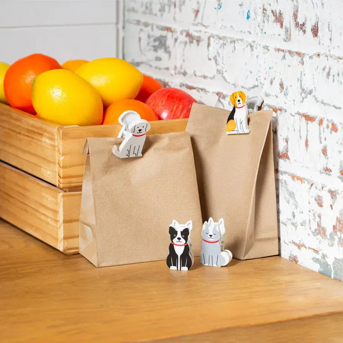 Kikkerland Happy Pup Bag Clips