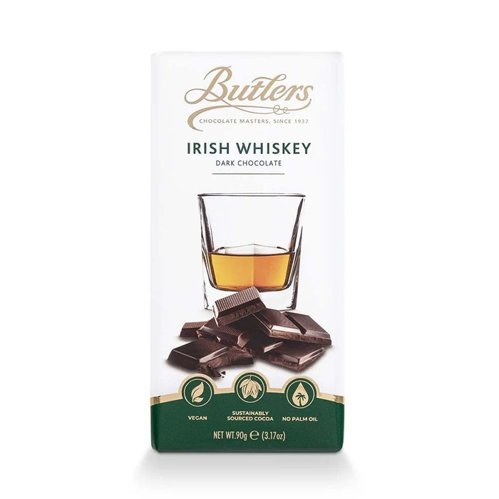 Butlers Irish Whiskey Dark Chocolate Bar 90g