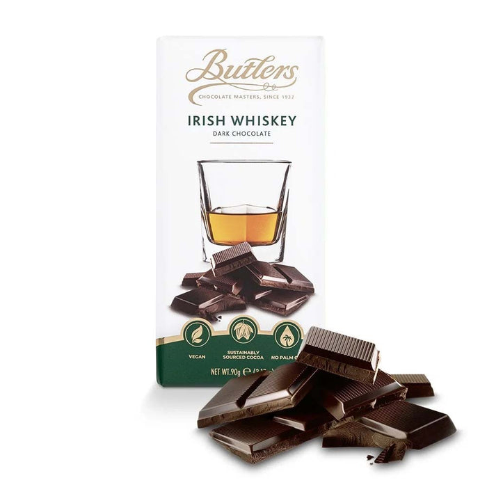 Butlers Irish Whiskey Dark Chocolate Bar 90g