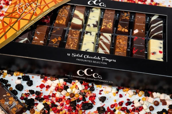 Cambridge Confectionery Co 18 Solid Chocolate Fingers - Favourites Selection