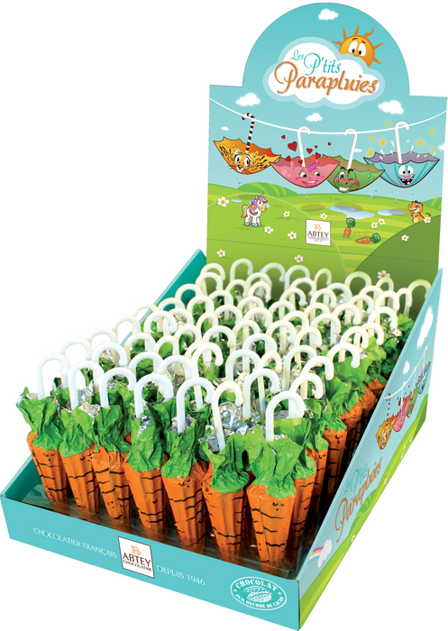 Abtey Milk Chocolate Easter Carrot Umbrella