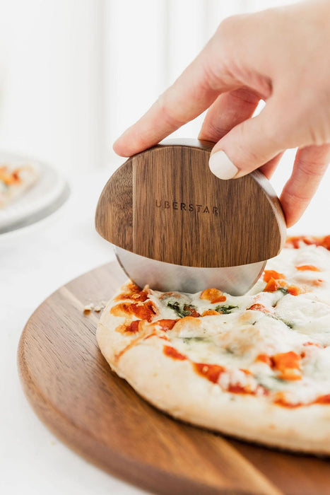 Pizza Board & Cutter Gift Set – Natural