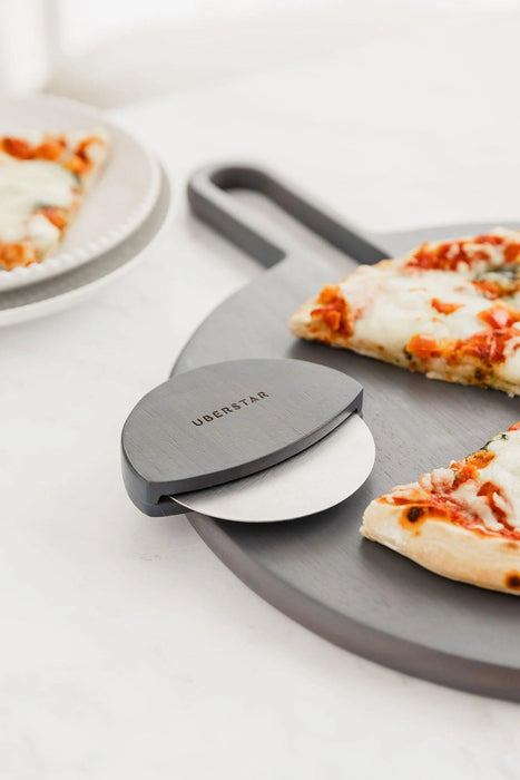 Acacia Pizza Wheel Cutter - Grey