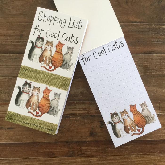 Alex Clark Cool Cats Magnetic To Do Lists