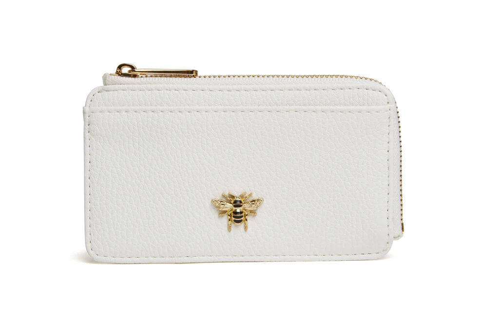 Alice Wheeler White Bath Coin & Card Purse