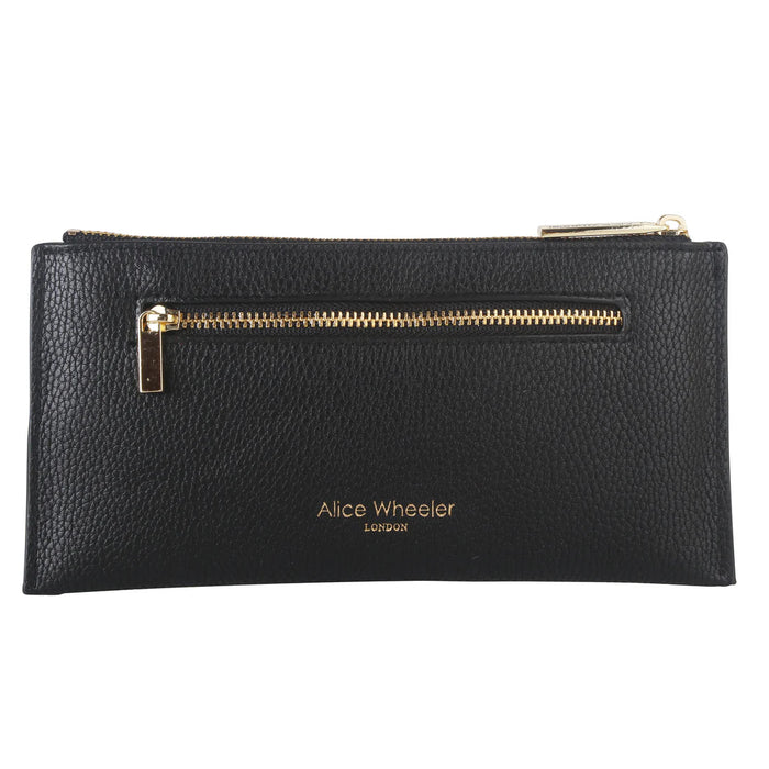 Alice Wheeler Black Slimline Brunel Purse