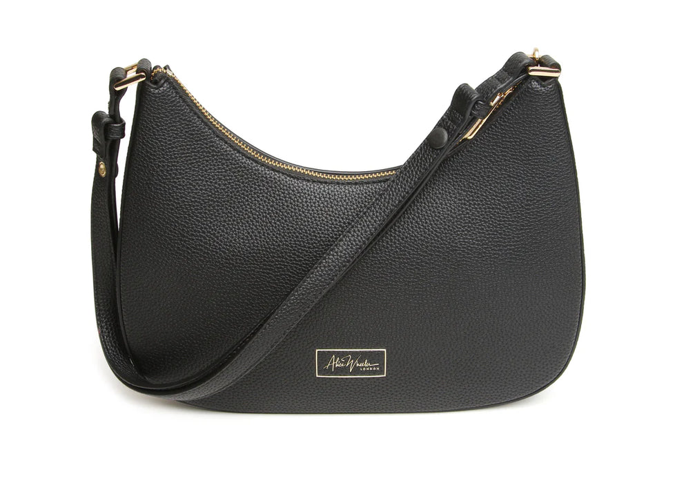 Alice Wheeler Black Ascot Cross Body Bag