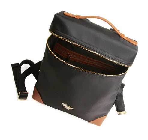 Alice Wheeler Black Primrose Lightweight Backpack