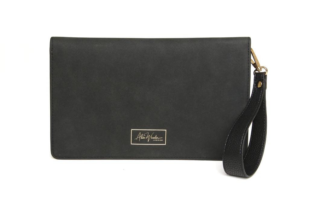 Alice Wheeler Black Chelsea Clutch