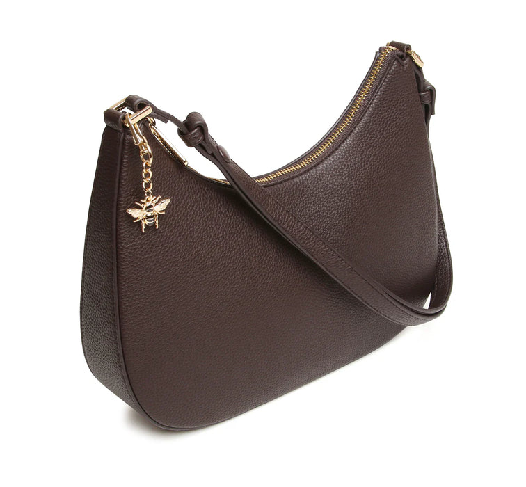Alice Wheeler Chocolate Ascot Cross Body Bag