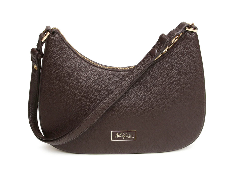 Alice Wheeler Chocolate Ascot Cross Body Bag