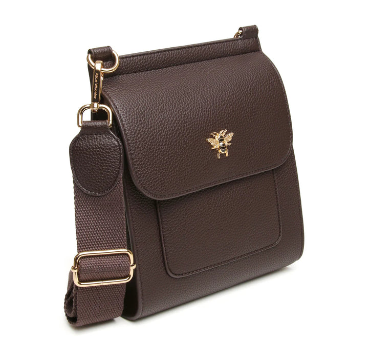 Alice Wheeler Chocolate Bloomsbury Crossbody Bag