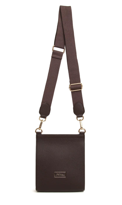 Alice Wheeler Chocolate Bloomsbury Crossbody Bag