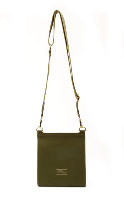 Alice Wheeler Bloomsbury Olive Cross Body Bag