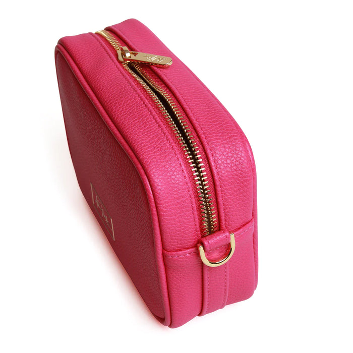 Alice Wheeler Hot Pink Mini Mayfair With Crossbody Webbing Strap Bag