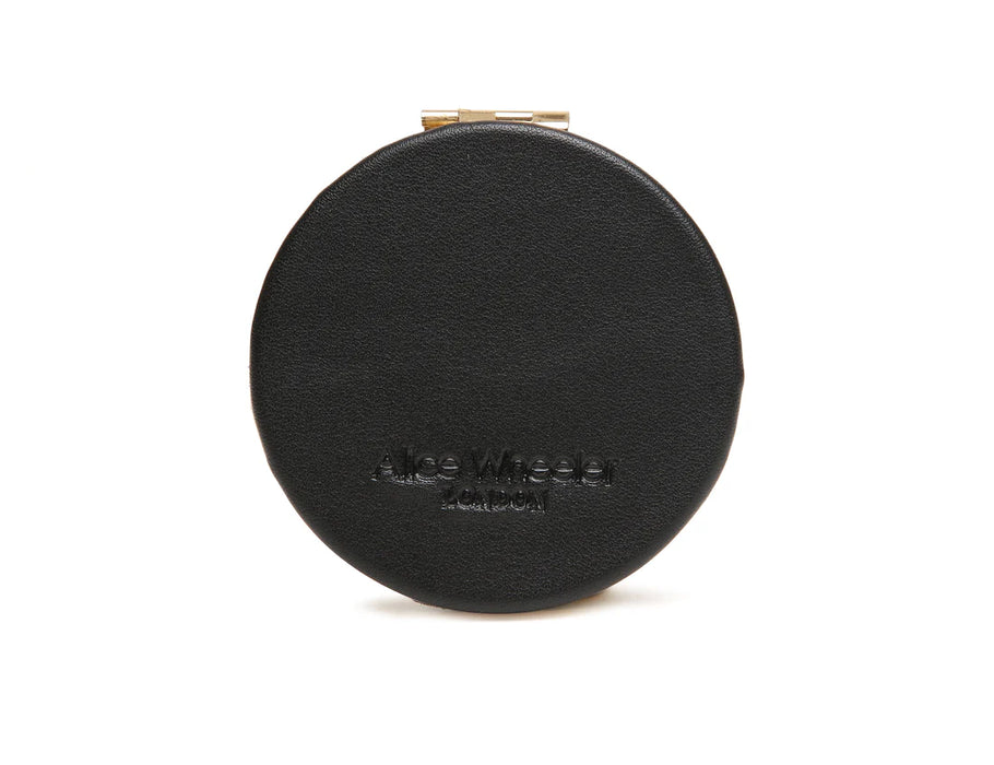 Alice Wheeler Dark Leopard Round Compact Mirror