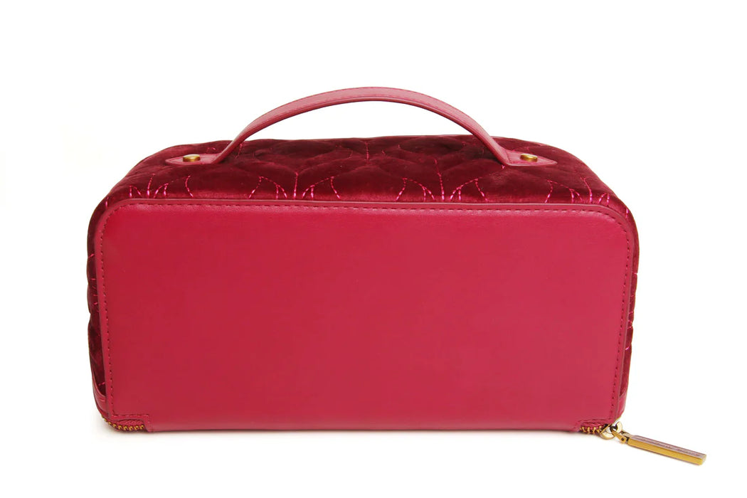Alice Wheeler Fig Velvet Make Up Bag