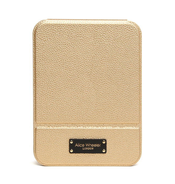 Alice Wheeler Gold Black Kensington Folding Mirror