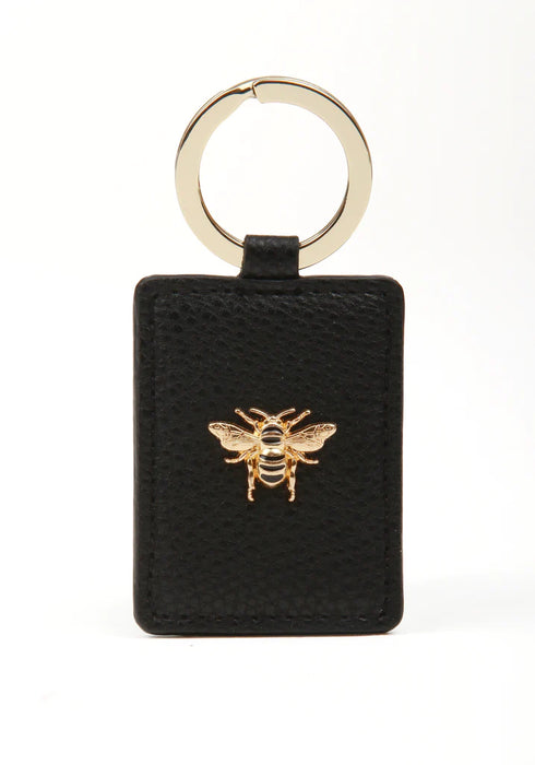 Alice Wheeler Black Key Ring With Bee