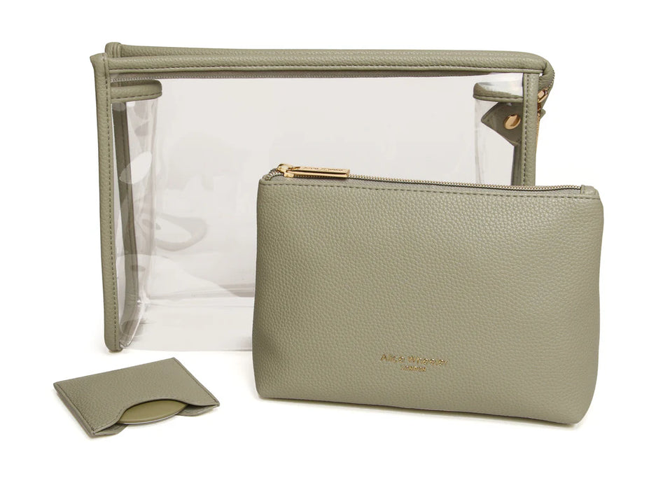 Alice Wheeler Pistachio Luxury 3 Piece Beauty/Makeup Gift Set