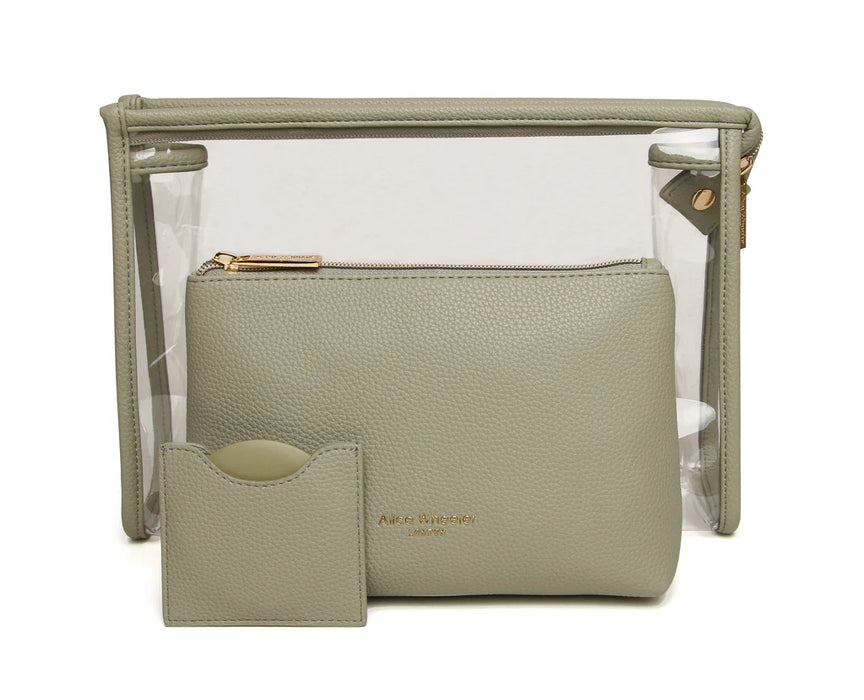 Alice Wheeler Pistachio Luxury 3 Piece Beauty/Makeup Gift Set