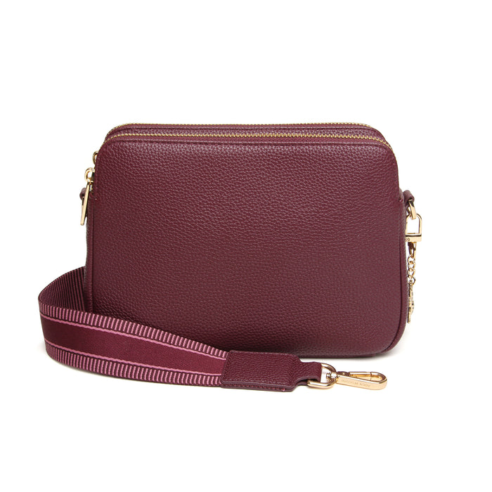 Alice Wheeler Berry Dual Double Zip Bag