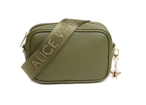 Alice Wheeler Olive Mini Soho With Crossbody Webbing Strap Bag