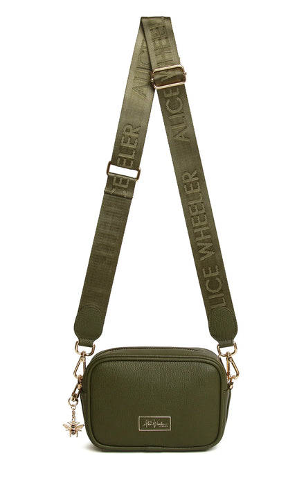 Alice Wheeler Olive Mini Soho With Crossbody Webbing Strap Bag