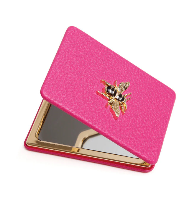 Alice Wheeler Hot Pink Oblong Compact Mirror