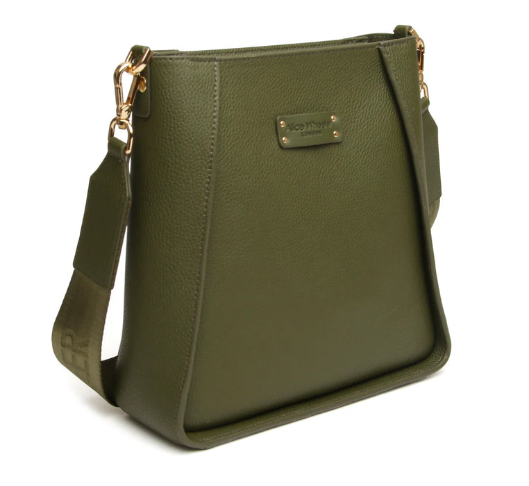 Alice Wheeler Kensington Crossbody Bag Olive