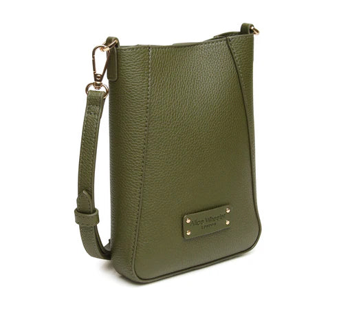 Alice Wheeler Kensington Phone Crossbody Bag Olive