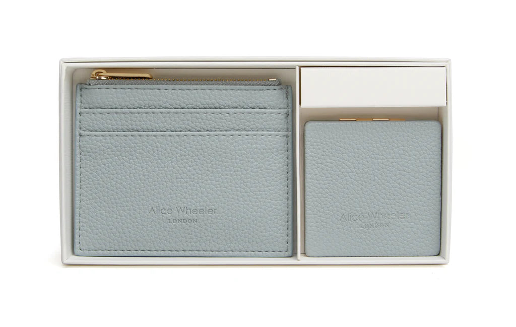 Alice Wheeler Duck Egg Purse & Mirror Compact