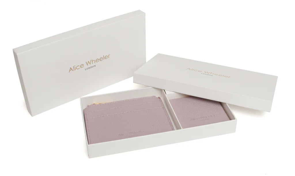 Alice Wheeler Lavender Purse & Mirror Compact