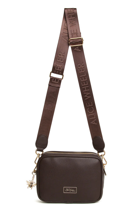 Alice Wheeler Chocolate Soho Cross Body Camera Bag